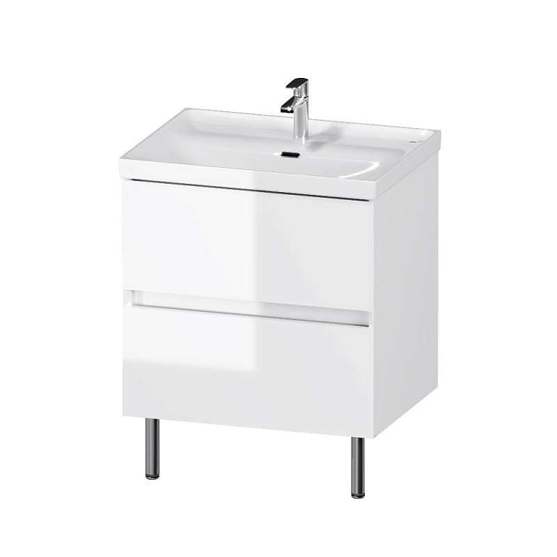 Тумба под раковину 60 AM.PM Above M9XFSX0602WG напольная, белая глянцевая