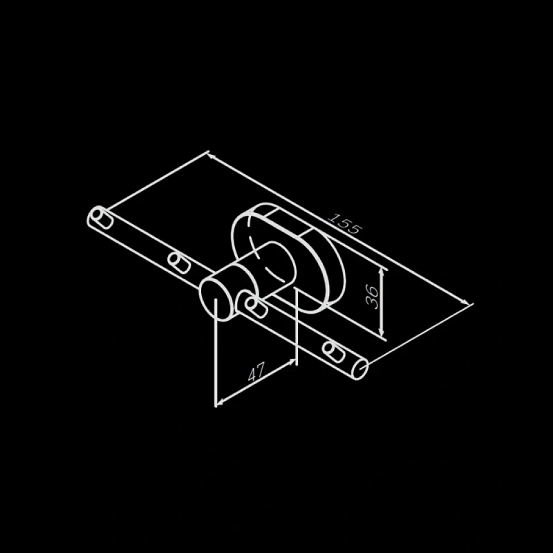 Крючки для полотенец AM.PM Sense L A7435900 хром, 4 шт на планке