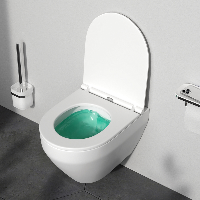 Унитаз подвесной AM.PM Spirit V2.0 C701700SC безободковый с сиденьем микролифт, белый