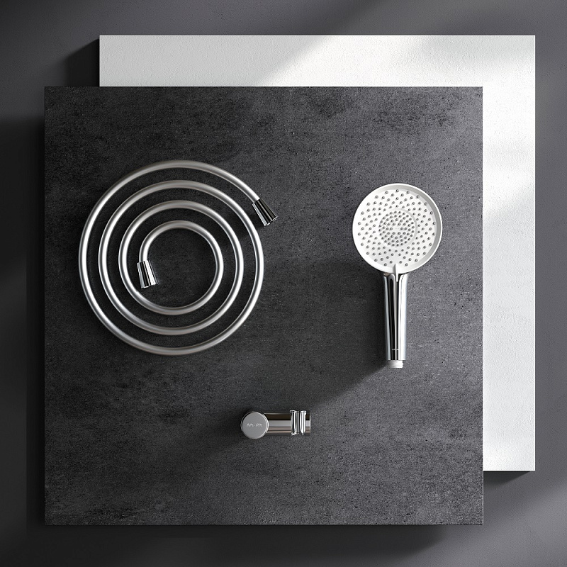 Душевой гарнитур AM.PM X-Joy F01185A000 держатель, шланг, лейка 3 режима, хром