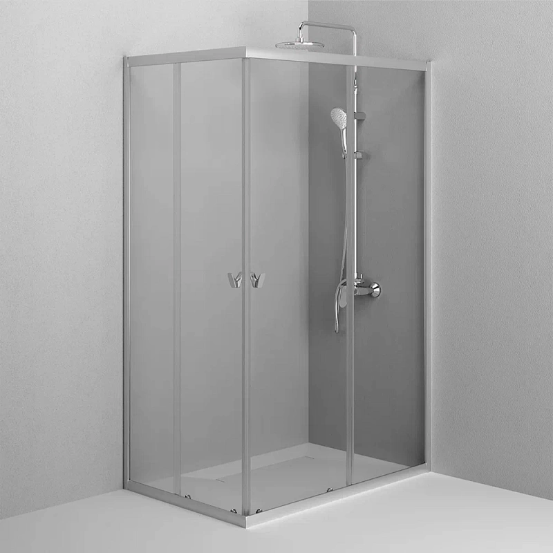 Душевое ограждение без поддона 120x80 AM.PM Sunny W87G-403-12080-MT профиль серебристый