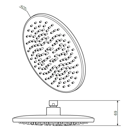 Тропический душ (лейка) AM.PM Gem F0590000 хром