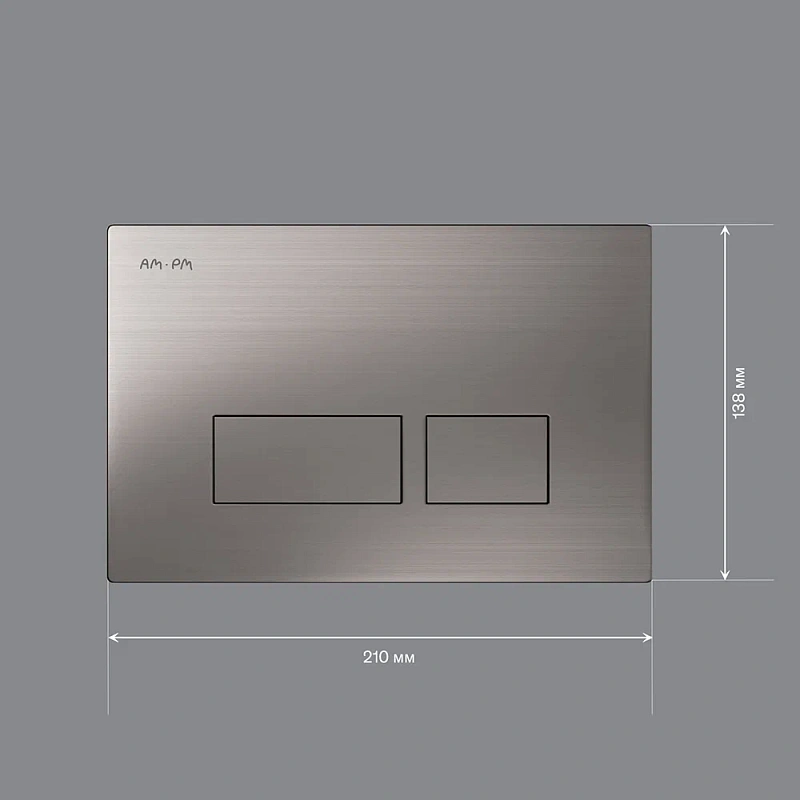 Клавиша смыва для инсталляции AM.PM Pro S I047031 пневматическая никель матовый