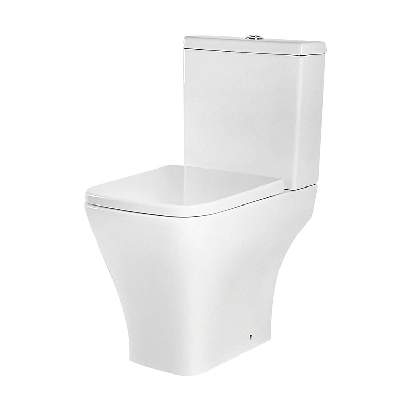 Унитаз-компакт напольный AM.PM Struktura C9S8600SC безободковый с сиденьем микролифт, белый