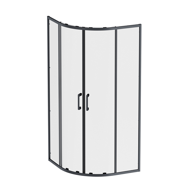 Душевое ограждение без поддона 90x90 AM.PM Above W9XG-401-9090-BT профиль черный