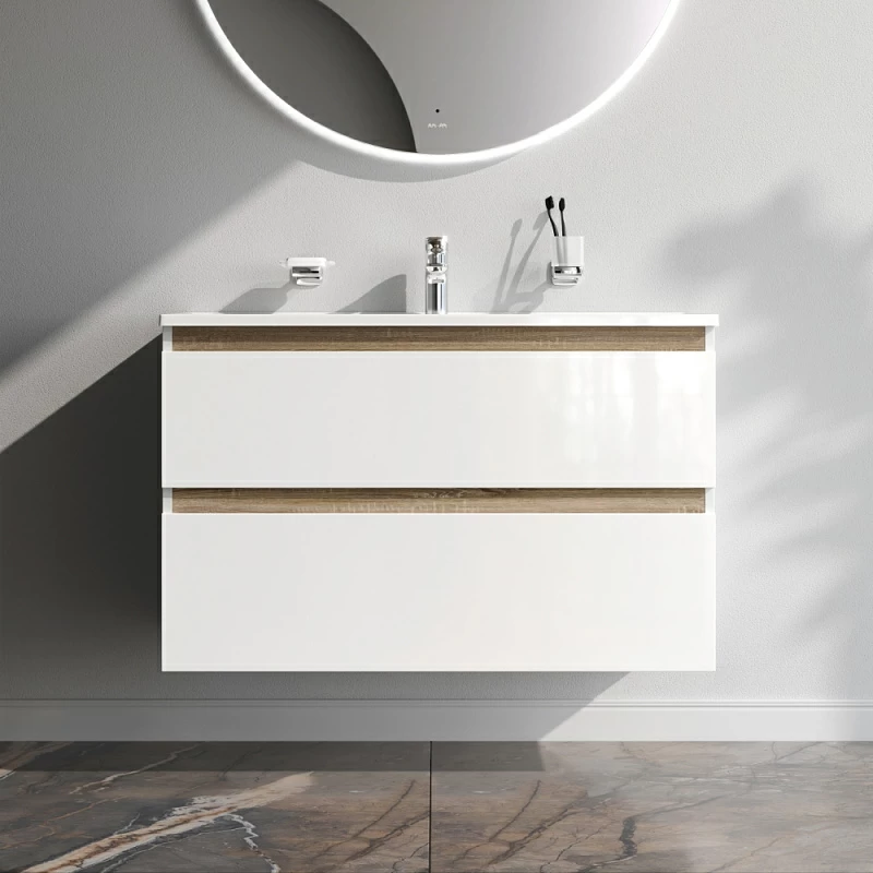 Тумба под раковину 100 AM.PM X-Joy M85AFHX1002WG подвесная белый глянец