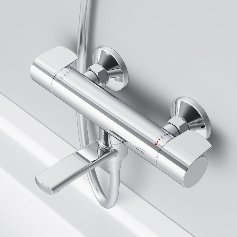 Смеситель для ванны и душа AM.PM X-Joy F85A50000 термостат, хром