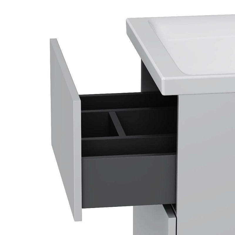 Тумба под раковину 50 AM.PM Gem M90FSX0502WG напольная белый глянец