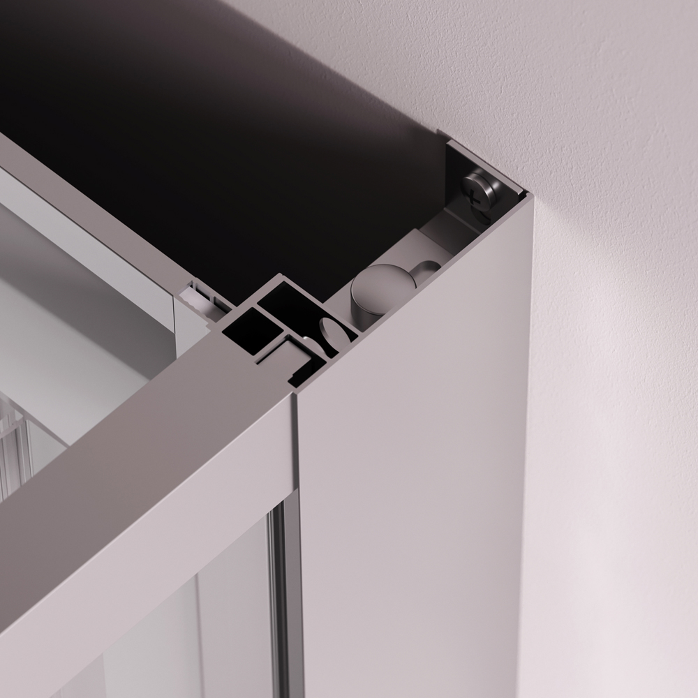 Душевая кабина 120x80 см, прямоугольная, без гидромассажа Above W9XC-403-12080MT, Хром, белый, прозрачное