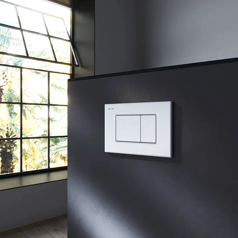 Клавиша смыва для инсталляции AM.PM ProC S I070201 механическая белая глянцевая