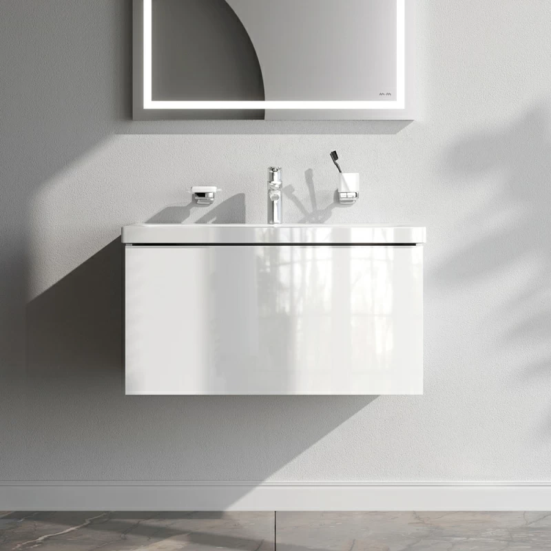 Тумба под раковину 75 AM.PM Gem M90FHX07521WG подвесная белый глянец