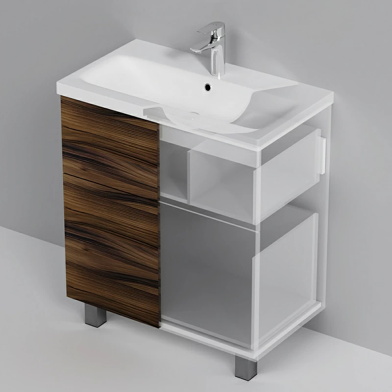 Тумба под раковину 75 AM.PM Gem M90FSX0752HF напольная под дерево орех