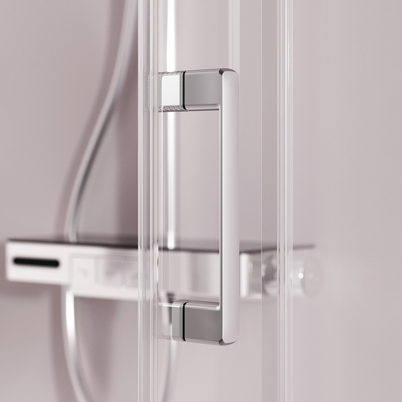 Душевое ограждение без поддона 90x90 AM.PM Above W9XG-403-9090-MT профиль серебристый