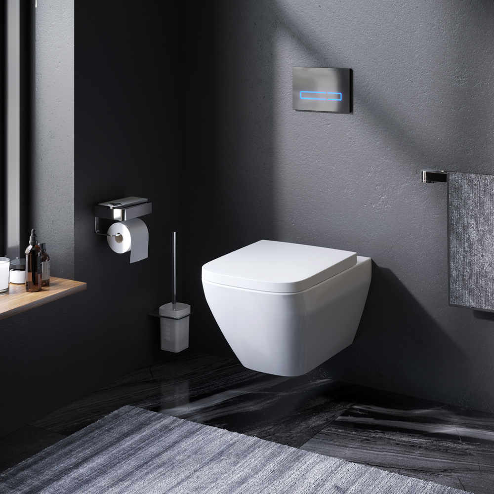 Унитаз подвесной FlashClean с сиденьем микролифт Spirit V2.0 C701701SC, Белый