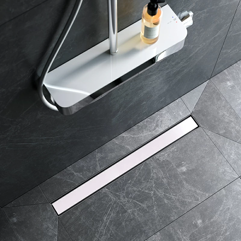 Душевой трап (лоток) 70 AM.PM MasterFlow W01SC-U11-070-04SB комбинированный затвор со стальной матовой решеткой под плитку