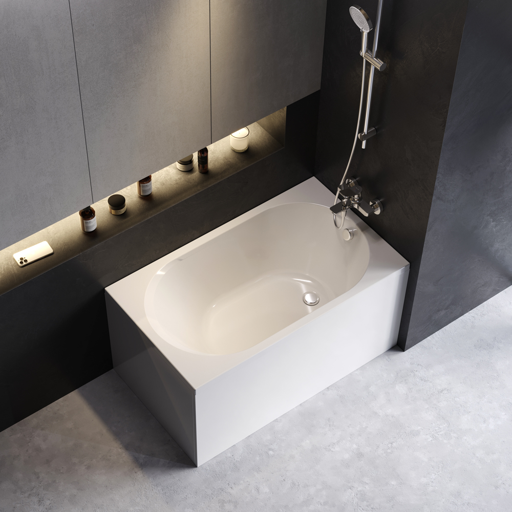 Ванна акриловая, 120х70 см X-Joy W94A-120-070W-A, Белый