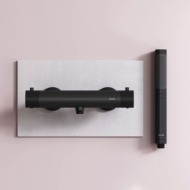 Смеситель для душа AM.PM Libre F6040022 термостат, черный