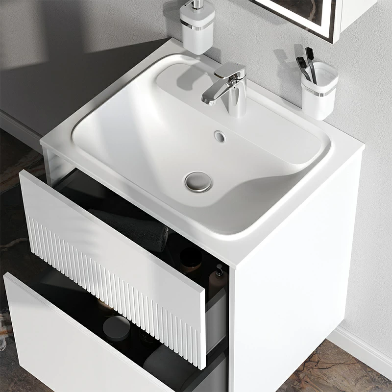 Тумба под раковину 60 AM.PM Func M8FFUX0602WM белая матовая