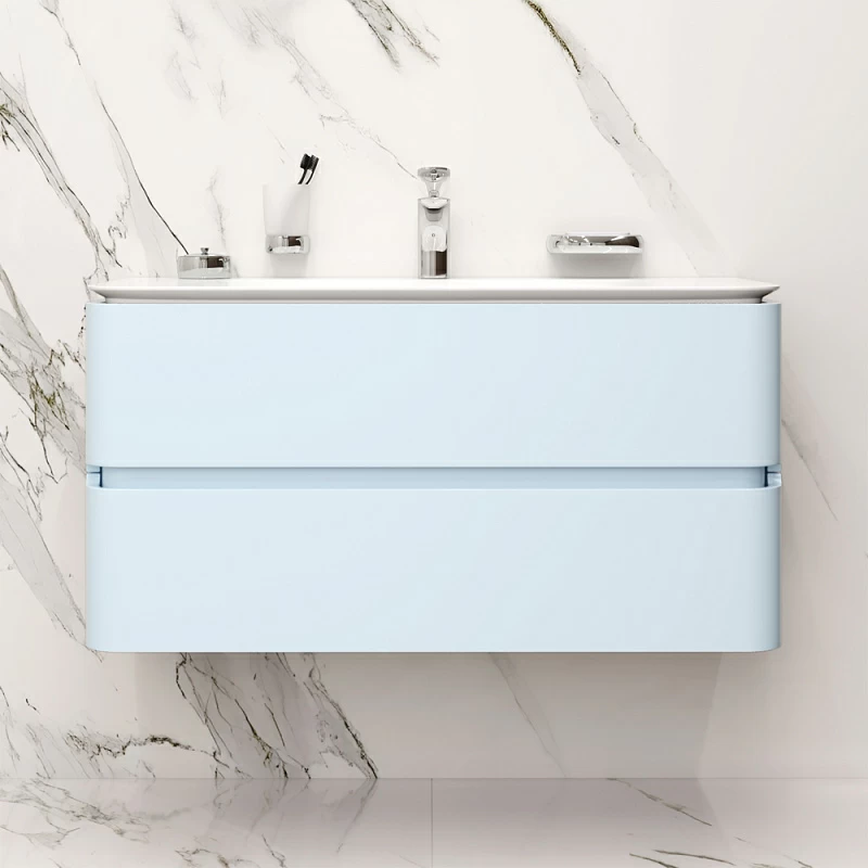 Тумба под раковину 100 AM.PM Sensation M30FHX1002BG светло-голубая