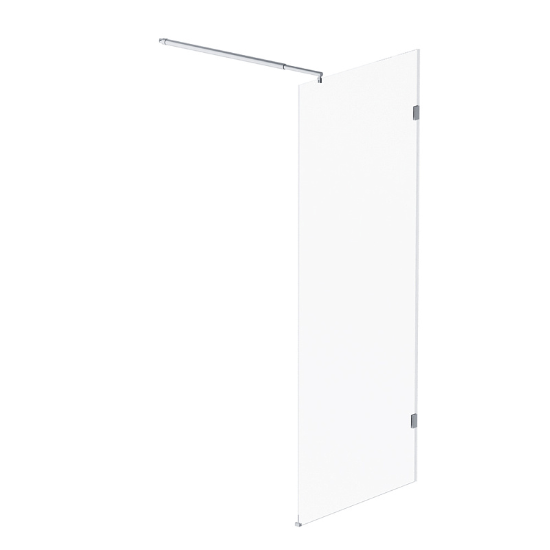 Душевая перегородка 80x195 AM.PM X-Joy W94WI-80-F1-MTE прозрачное стекло, профиль хром