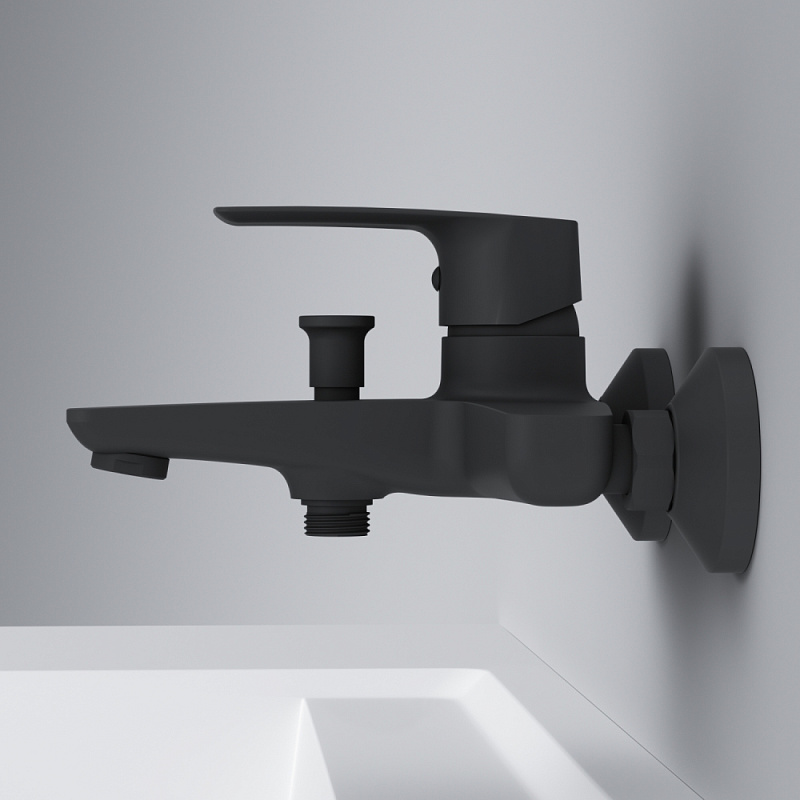 Смеситель для ванны и душа AM.PM Gem F90A10022 черный