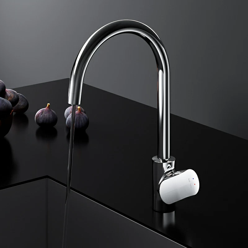 Смеситель для кухни AM.PM Like F8007700 высокий с каналом питьевой воды, хром