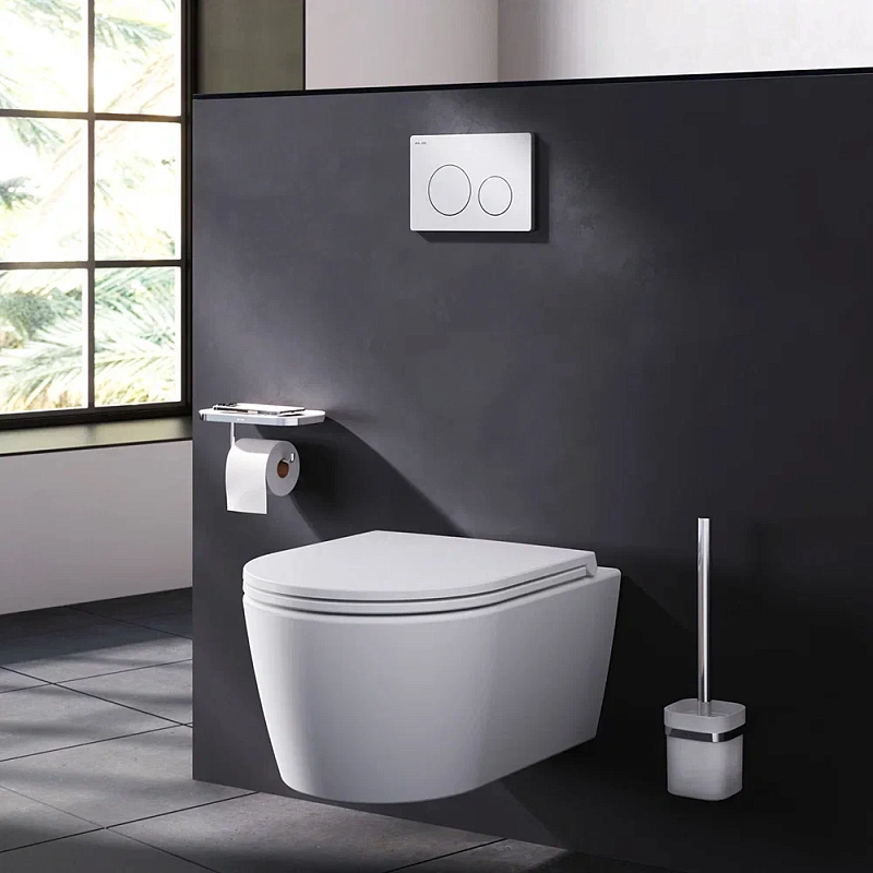 Клавиша смыва для инсталляции AM.PM PrimeFit I090101 механическая белая глянцевая