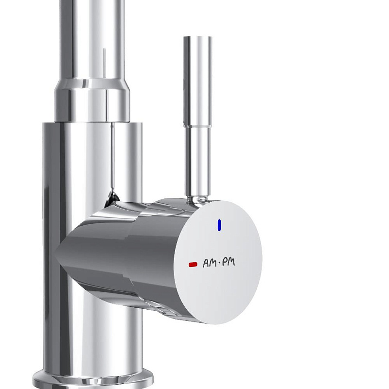 Смеситель для кухни AM.PM X-Joy S F85B07605 высокий, хром, с серым гибким изливом