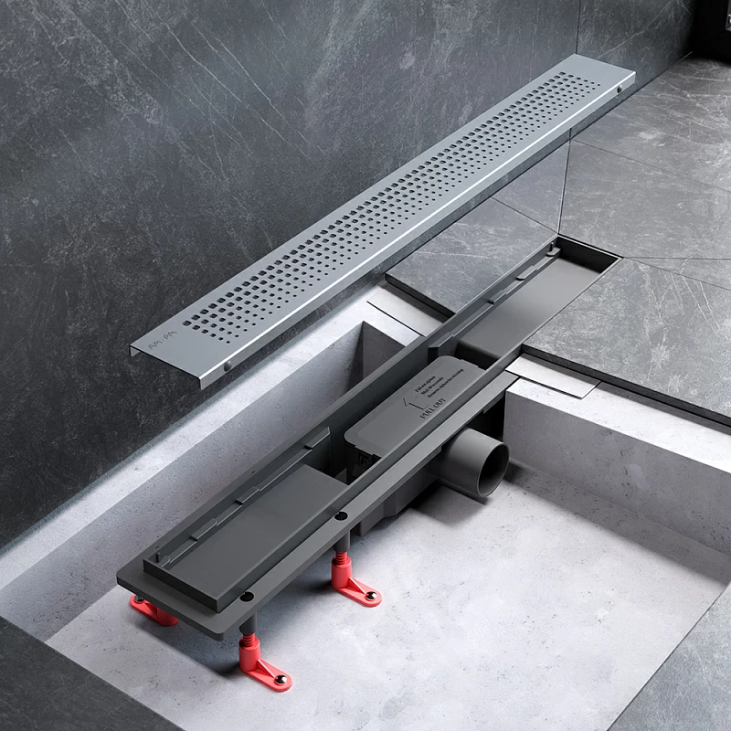 Душевой трап (лоток) 60 AM.PM PrimeFlow W02SC-P11-060-01SB комбинированный затвор со стальной матовой решеткой