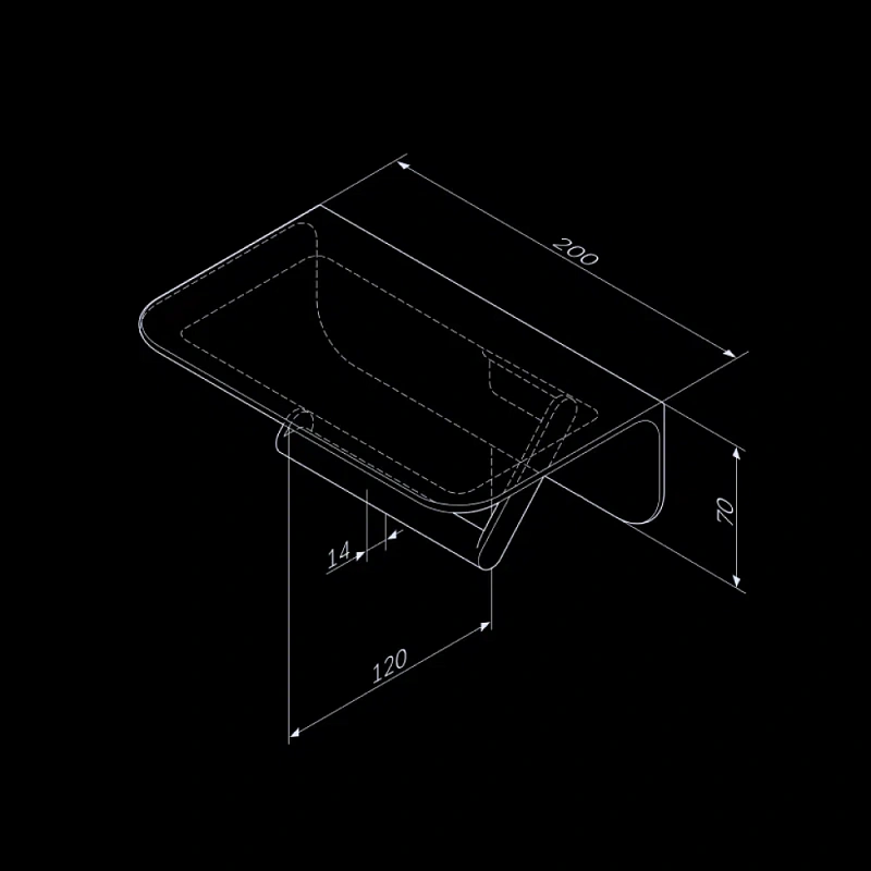 Держатель для туалетной бумаги настенный AM.PM Sensation A30341500 с полочкой, хром