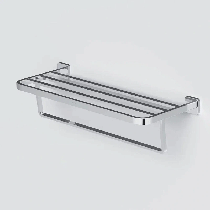 Полка для полотенец AM.PM Func A8F37700 с вешалкой, хром