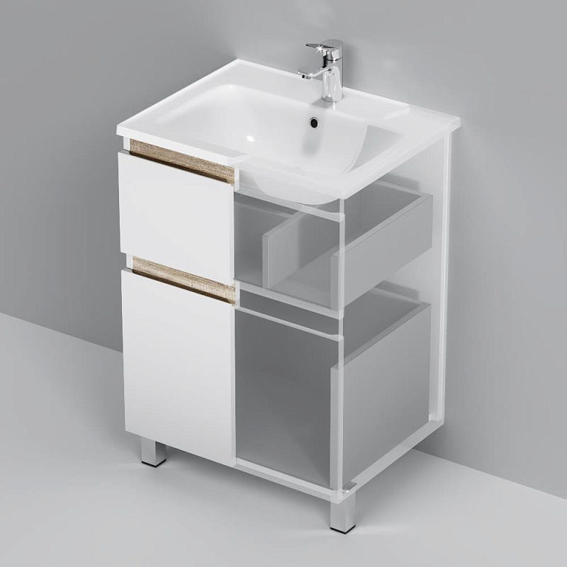 Тумба под раковину 60 AM.PM X-Joy M85AFSX06021WG напольная белый глянец