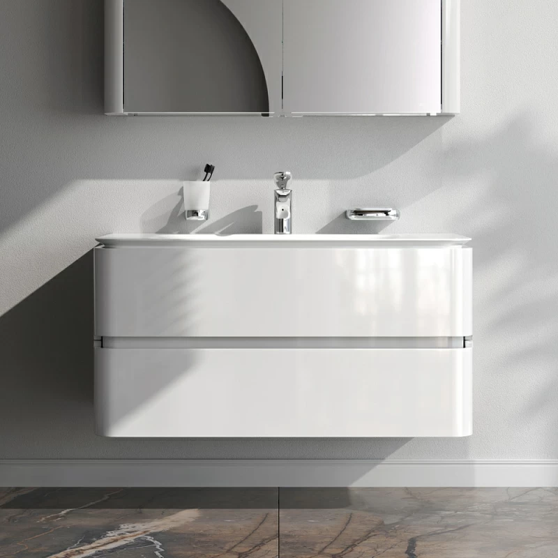 Тумба под раковину 100 AM.PM Sensation M30FHX1002WG подвесная белый глянец
