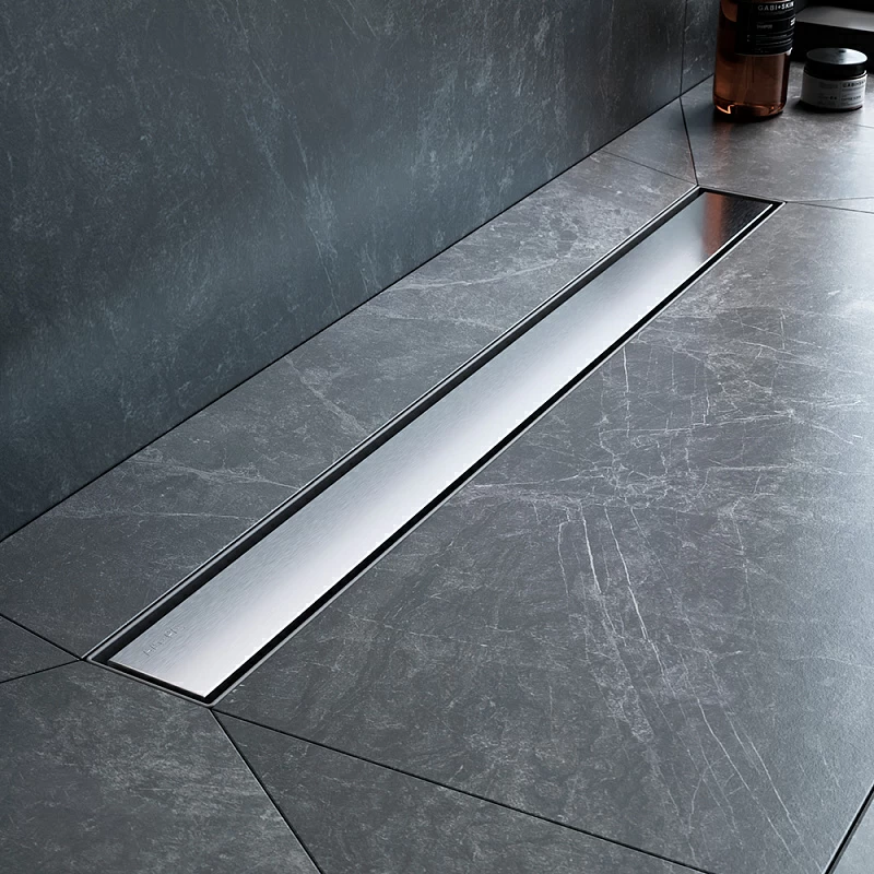 Душевой трап (лоток) 70 AM.PM MasterFlow W01SC-U11-070-04SB комбинированный затвор со стальной матовой решеткой под плитку