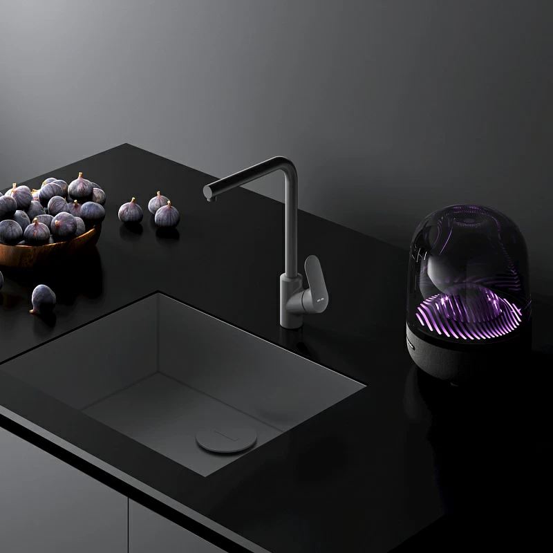 Смеситель для кухни AM.PM Like F8005022 высокий, черный