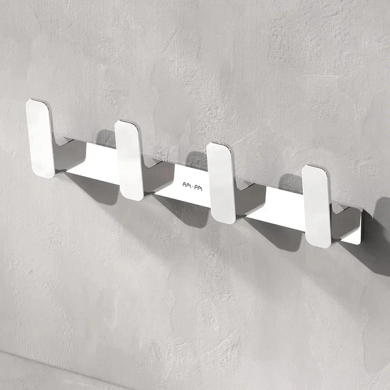 Крючки для полотенец AM.PM Func A8F35900 хром, 4 шт на планке