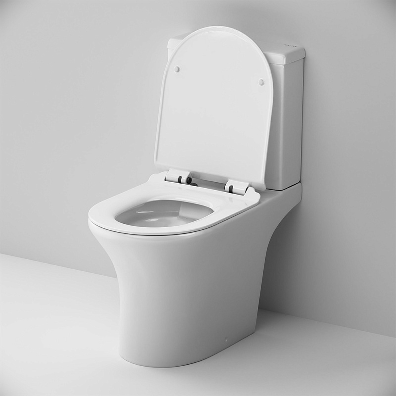 Унитаз-компакт напольный AM.PM Stern C7L8600SC безободковый с сиденьем микролифт, белый