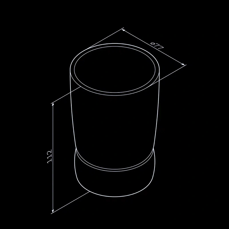 Стакан для зубных щеток AM.PM Sensation A3031300 стеклянный, отдельностоящий, хром