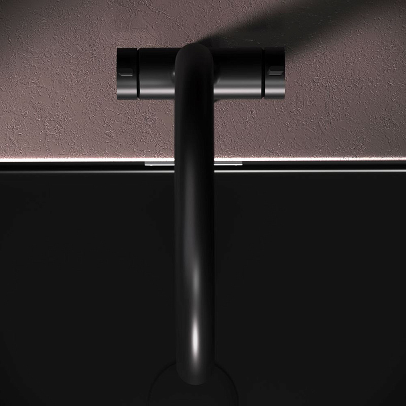 Смеситель для кухни AM.PM Func F8F07722 высокий с C-изливом с каналом для питьевой воды, черный