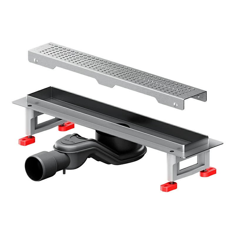 Душевой трап (лоток) 40 AM.PM MasterFlow W01SC-P11-040-01SB комбинированный затвор со стальной матовой решеткой