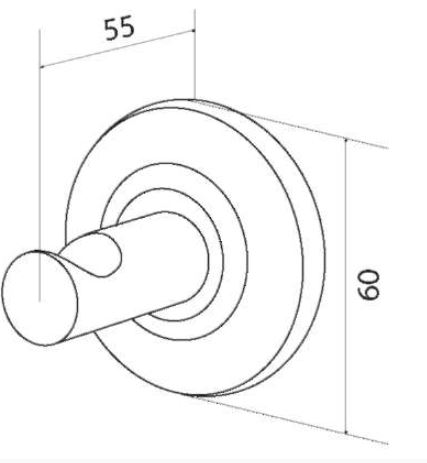 Крючок для полотенец AM.PM Bourgeois A6535500 хром