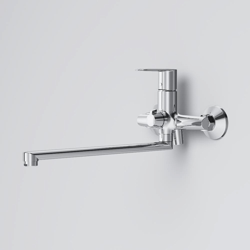 Смеситель для ванны и душа AM.PM Above F9X90200 длинный излив, хром