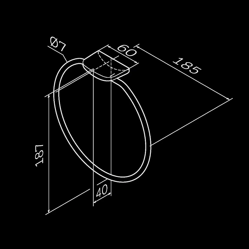 Кольцо для полотенец AM.PM Inspire 2.0 A50A34400 хром