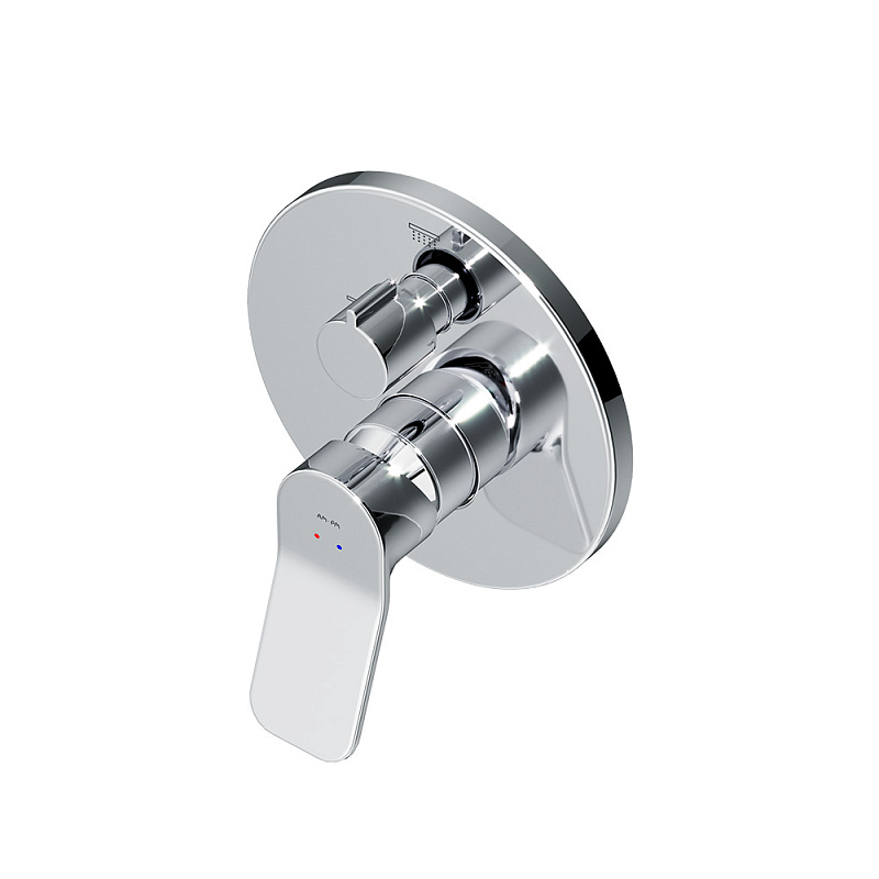 Встраиваемая душевая система AM.PM X-Joy FB85A3RH40 хром: тропический верхний душ, излив с душевой лейкой