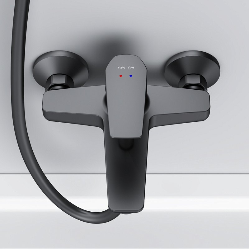 Смеситель для ванны и душа AM.PM Gem F90A10022 черный