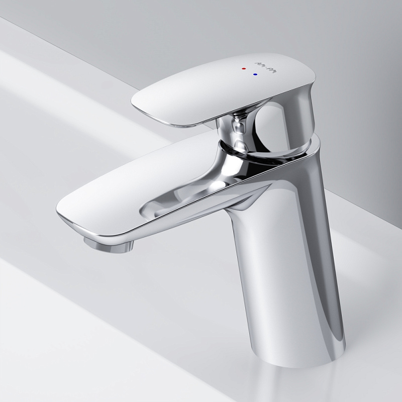 Смеситель для раковины (умывальника) AM.PM Spirit 2.1 F71A82100 с донным клапаном, хром