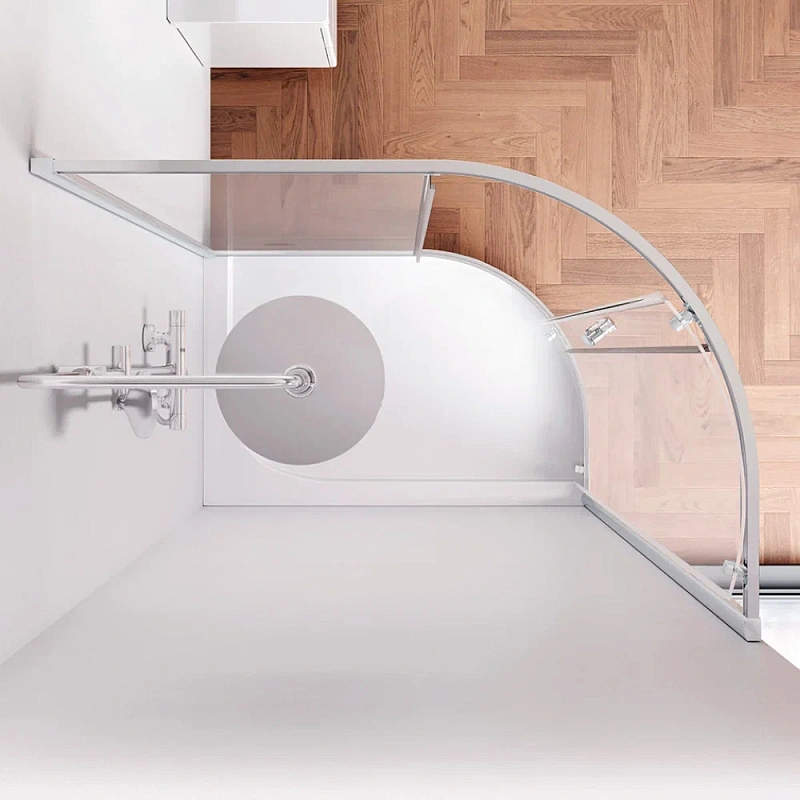 Душевое ограждение без поддона 120x80 AM.PM Like W83UG-302U120MT профиль серебристый