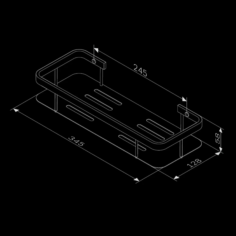 Полка в ванную AM.PM Sense L A7453200 двухъярусная  хром