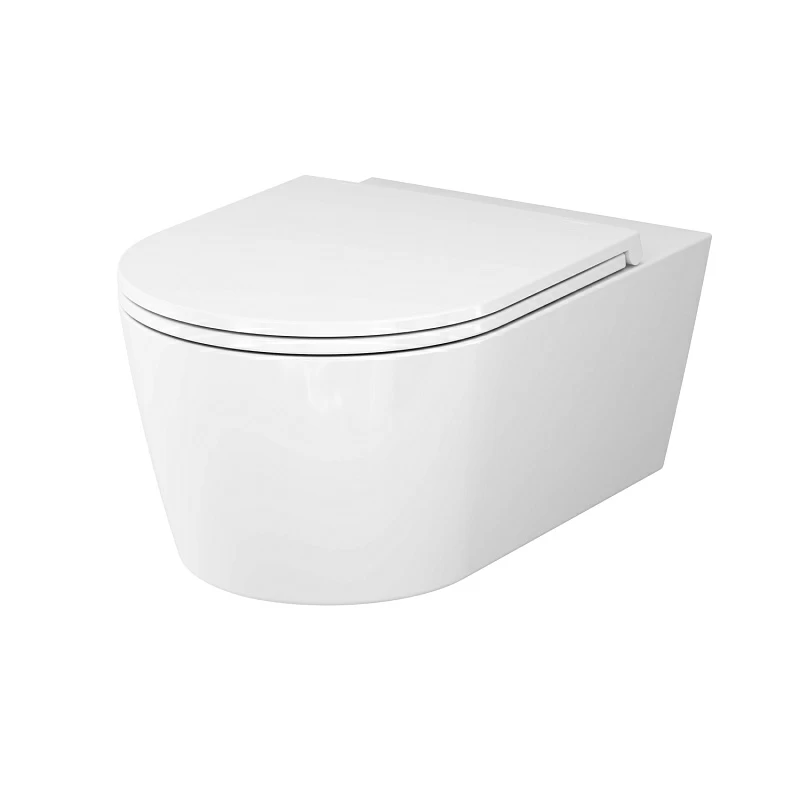 Унитаз подвесной AM.PM Func C8F1701SC (глубина 54 см) безободковый с сиденьем микролифт, белый