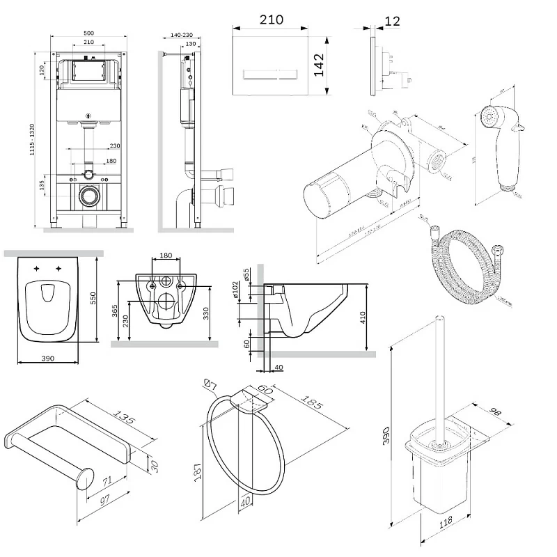 Секция гигиены AM.PM Inspire 2.0 CK50GG